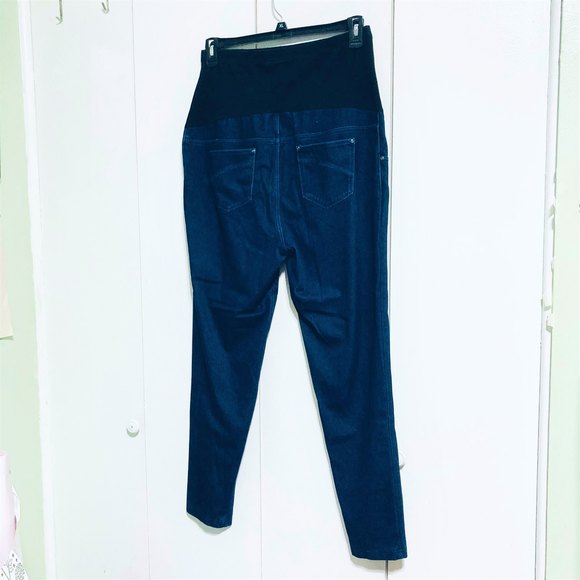Blue Denim Slim Fit Jeggings  Maternity Time & Tru- NWOT! Large 12 - 14 - Picture 5 of 14